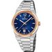 Festina Dameshorloge F20066/3 Swiss Made Rivé behuizing van roestvrij staal, multi-armband, roestvrij staal, grijs, blauw