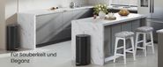 StarTech Vuilnisbak voor de keuken - Afvalbak met deksel - Zachte sluiting - 30 liter - Metaal - Zwart