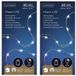 Merkloos / Sans marque Micro Draadverlichting - 2x - 60 leds - timer - helder wit - 95 cm - kerstverlichting