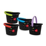GioStyle Love emmer, ovaal, PP-100% recyclebaar, antraciet, 9,5 liter