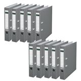Leitz Kwaliteitsordner 180° plastic, verpakking van 10 stuks, het origineel, DIN A4 ordner, 5 cm smal, 90% gerecycled karton, 30% pre-consumer gerecycled kunststof, met 180° mechanisme, 350 vellen