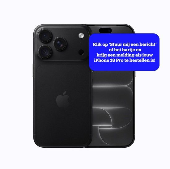 Apple iPhone 18 Pro 1 TB Zwart
