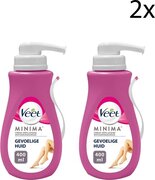 Veet Ontharingscrème - Gevoelige Huid - Silk & Fresh - 400ml x2