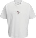 Jack & Jones T-shirt Jorsanremo Typo Tee Ss Crew Neck Ln 12296421 Bright White Mannen Maat - XXL