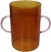 HD Collection Vaas Glas Amber 24,5x15x23cm