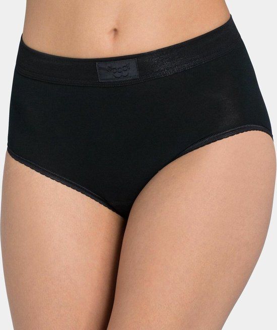 Sloggi Double Comfort Dames Maxi Slip - Zwart - Maat 46