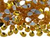 Decoratieve acryl edelstenen in druppelvorm, geel, 10 x 14 mm.