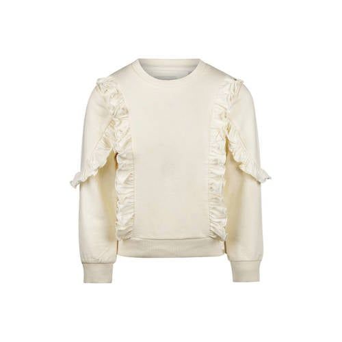 Koko Noko Sweater met ruches ecru
