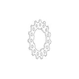SHIMANO CS-7800 Rondsel Silver/Black One Size