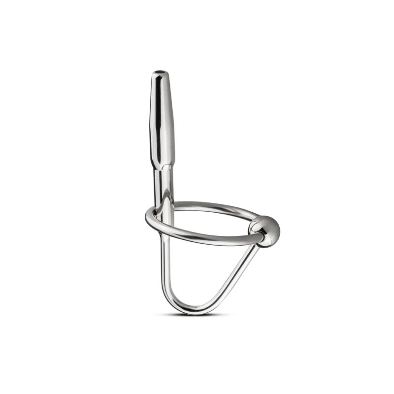 Sinner Gear Unbendable Prince's Wand Dilator Met Eikel Ring - Zilver - 8719497664474