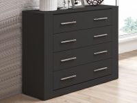 Commode ARTI 4 tiroirs noir