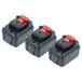 vhbw 3 x batterie compatible avec Dewalt DCHJ067B, DCHJ066C1, DCHJ067, DCHJ066, DCHJ065B, DCHJ065C1, DCHJ065 outil électrique (4000 mAh, Li-Ion, 12 V)