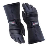Bikers Gear Thinsulate en waterdichte leren handschoenen, zwart, maat S