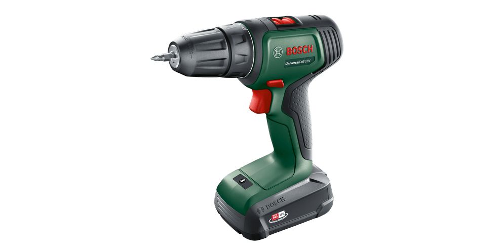 Bosch UniversalDrill 18V Accuboormachine - 1450 RPM - Zwart/Groen - Incl. Accu & Lader