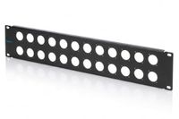 Digitus Panneau de rack 2U pour 24 modules de type D - Noir