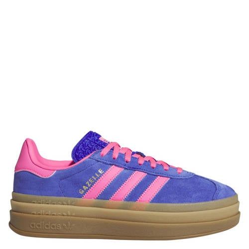 adidas Originals Gazelle Bold sneakers blauw/roze