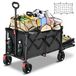 Merkloos Bolderkar - Opvouwbaar - 160 tot 240 liter - 200 kg - Oxford-stof - Donker