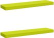 vidaXL - 2-delige - Coussin de banquette - VUGHT - 2 pièces - 100% Polyester - Vert vif
