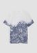 s.Oliver T-shirt lichtblauw katoen tie-dye korte mouw ronde hals 158/164