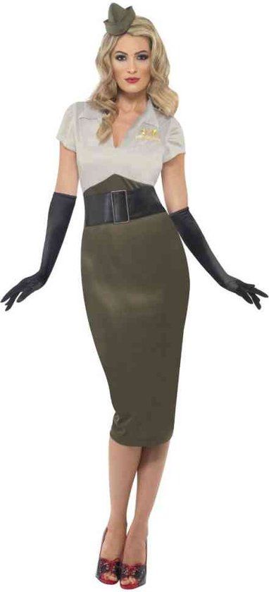 Ww2 Army Pin Up Spice Darling Kostuum - Rood - Maat S - Vrouwen
