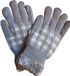 AWR Stijlvolle Gevoerde Dames Handschoenen | One Size - Grijs