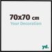 yd. Evry Cadre photo 70x70 cm Noir Mat Plastique