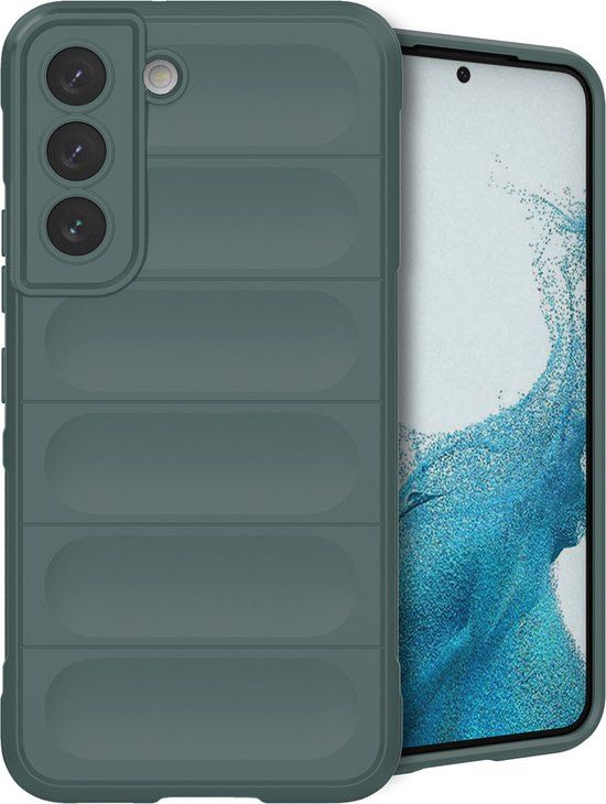 iMoshion EasyGrip Backcover - Donkergroen - Geschikt voor Samsung Galaxy S22