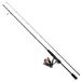 DAM Fire Wave XP Spinning Combo, Zoetwater hengel reel Snoekbaars Meer, Sterk Lichtgewicht Veelzijdig, Zwart, 2.13m Snelle Hengel, 2500 Maat Reel