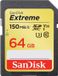 SanDisk Extreme SDXC 64GB - 150MB/s - Class 10 U3 V30