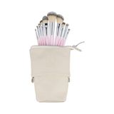 ILU Basic Set 10 Makeup Brushes with Pink Bag