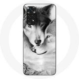 Maniacase Hoesje voor Xiaomi Redmi Note 11S 4G Wolf Duo dieren