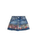 Desigual Rok blauw denim / lichtblauw / rood / zwart