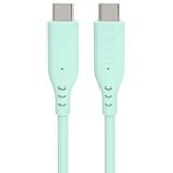 PREMIUMCORD USB-C-verbindingskabel van siliconen, opladen tot 3 A (20 V/60 W), datakabel tot 480 Mbit/s, extra zachte kabel, robuuste aansluitingen, lengte 1,5 m