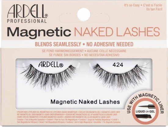 Ardell Magnetic Naked Lash 424 - Magnetic Lashes - Black - 15mm
