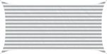 vidaXL Zonneschaduw Lichtgrijs en wit 2 x 4 m Polyester Oxford