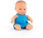 Miniland Babypop - Europese Jongen 21Cm - Met Vanillegeur - Waterdicht - 10 Maanden