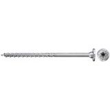 fischer PowerFast II Spaanplaatschroef 6,0 x 160, verzonken kop met binnenster TX, gedeeltelijke schroefdraad, schroef voor houtbewerking, vermindert inschroefweerstand en inschroeftijd, gvz, 100