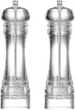 Cookinglife Set de moulins à poivre et sel Rocca Transparent 21,5 cm