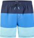 Happy Shorts Heren Zwemshort Colorblock Print Blauw - Maat M