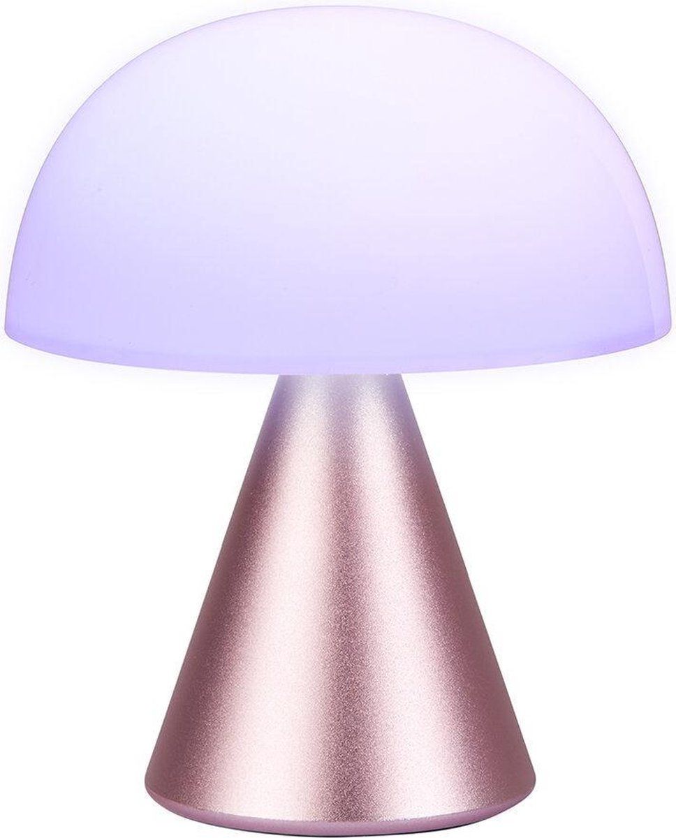 Lexon Mina Medium LED Tafellamp - Roze