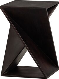 WOOOD Ikem bijzettafel - Acacia hout - Donkerbruin - Industrieel