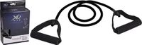 XQ Max Fitness Elastiek - Weerstandsband - Zwart - Met Handvatten