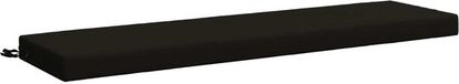 vidaXL Bankkussen SOEST 100% Polyester Zwart 140 x 40 x 8 cm