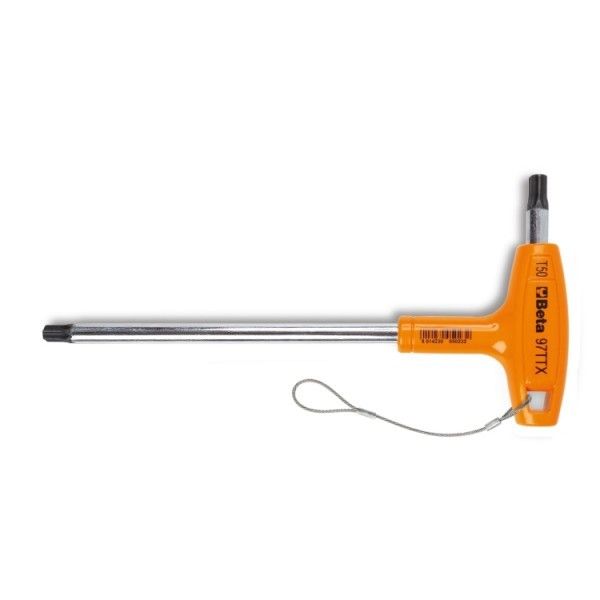 Beta 97TTX-HS 20 Haakse stiftsleutels voor Torx(R) schroeven en krachthandgreep H-SAFE