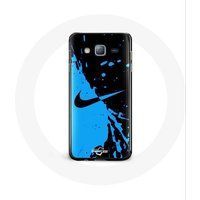Nike Etui voor Samsung Galaxy J3 Logo blauw en zwart Maniacase