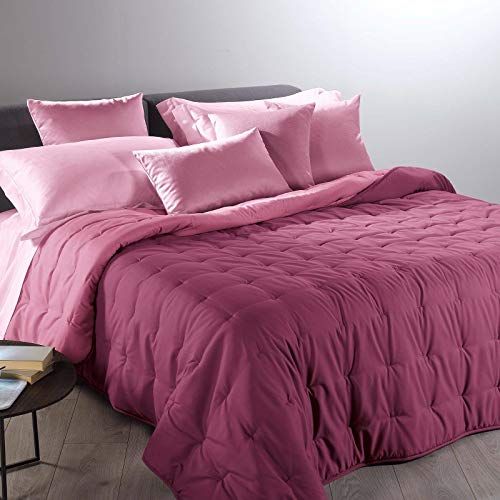 Caleffi 55166 Microvezel-elektrische deken voor tweepersoonsbed, bordeaux