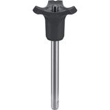 Kogelbouten, zelfvergrendelend, met combigreep | d1=12 mm / l1=100 mm/zwart | 22370.0878