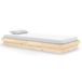 vidaXL Cadre de lit en bois massif 90x200 cm
