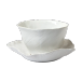 Olsson & Jensen Tasse Clair avec soucoupe Blanc