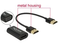 DeLOCK 65667 HDMI/VGA Adapter - 0.15m - Zwart